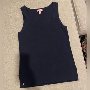 Lilly Pulitzer Metallic Threaded Sweater Tank